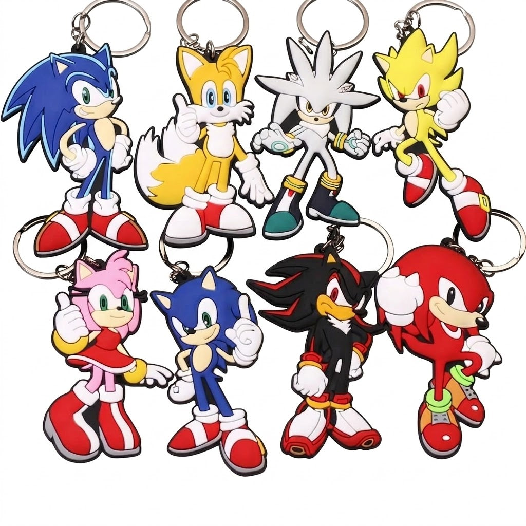 Sonic Silicone Keychain A1