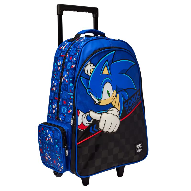 Sonic the Hedgehog Trolley Backpack with Light-Up Wheels – Sonic x Smiggle