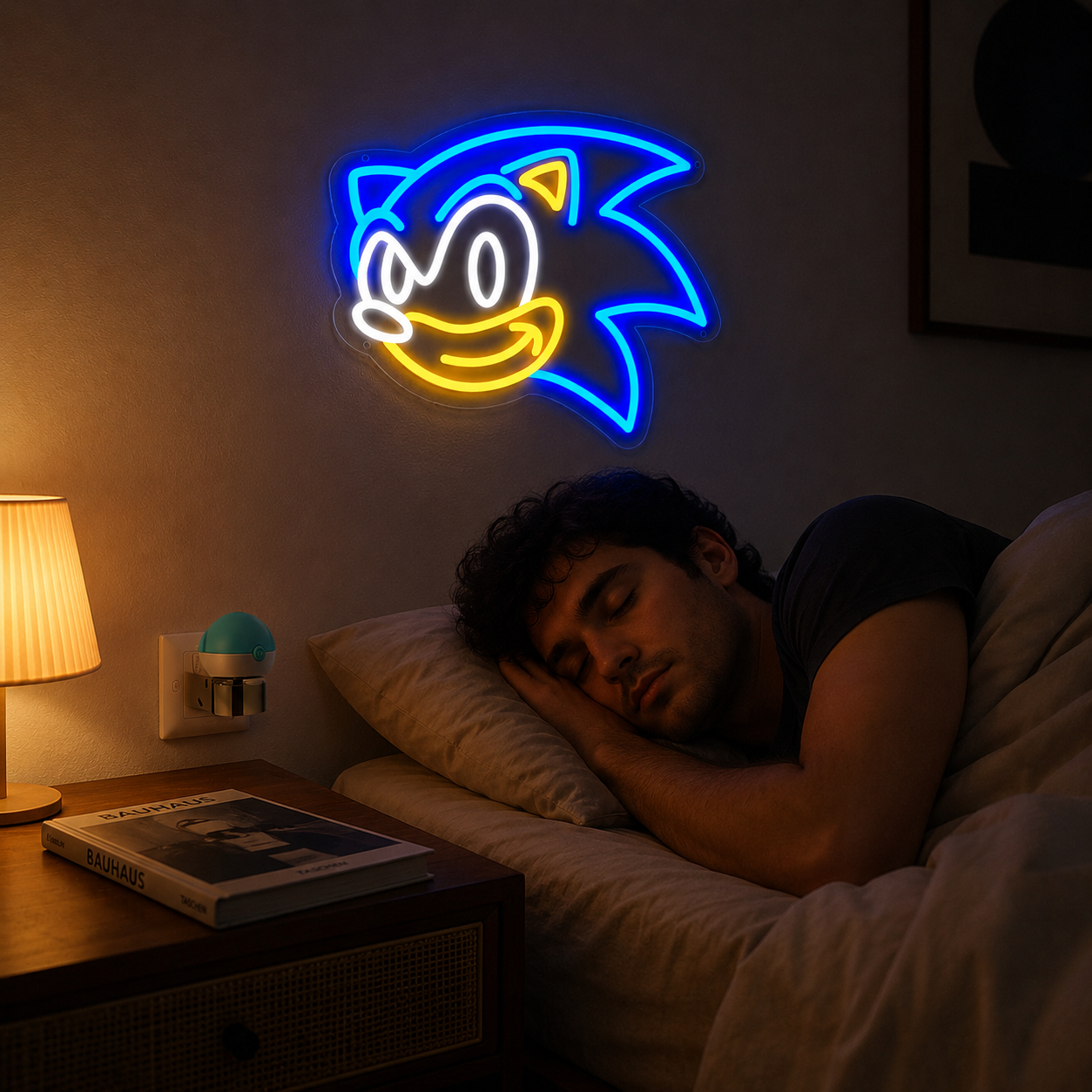 Sonic LED Neon Sign USB – Bedroom & Gaming Wall Decor