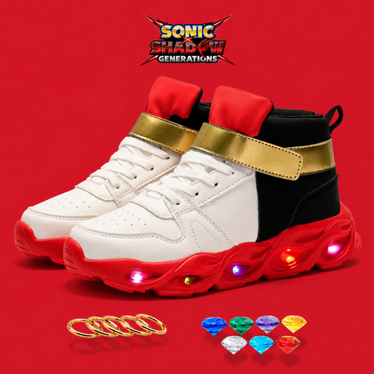 Sonic the Hedgehog: Shadow Ring & Chaos Emerald Kids LED Sneakers