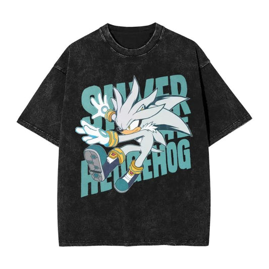 Silver the Hedgehog "Vintage Style" Graphic Tee
