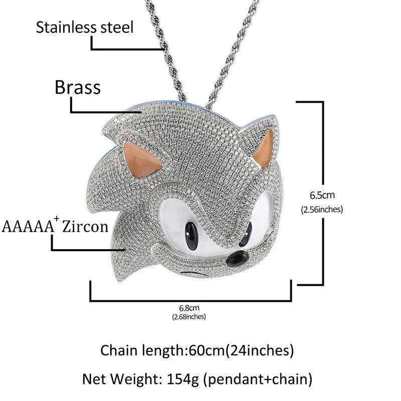 Sonic Luxury Necklace – Sonic Cubic Zirconia Pendant