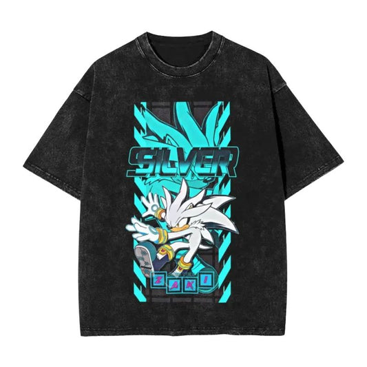 Sonic the Hedgehog: Silver Character Print Shirt