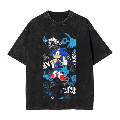 Sonic the Hedgehog "Blue Blur" Graffiti Tee