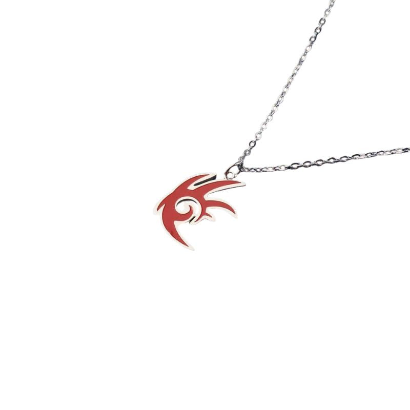 Shadow the Hedgehog Necklace – Metal Emblem Pendant