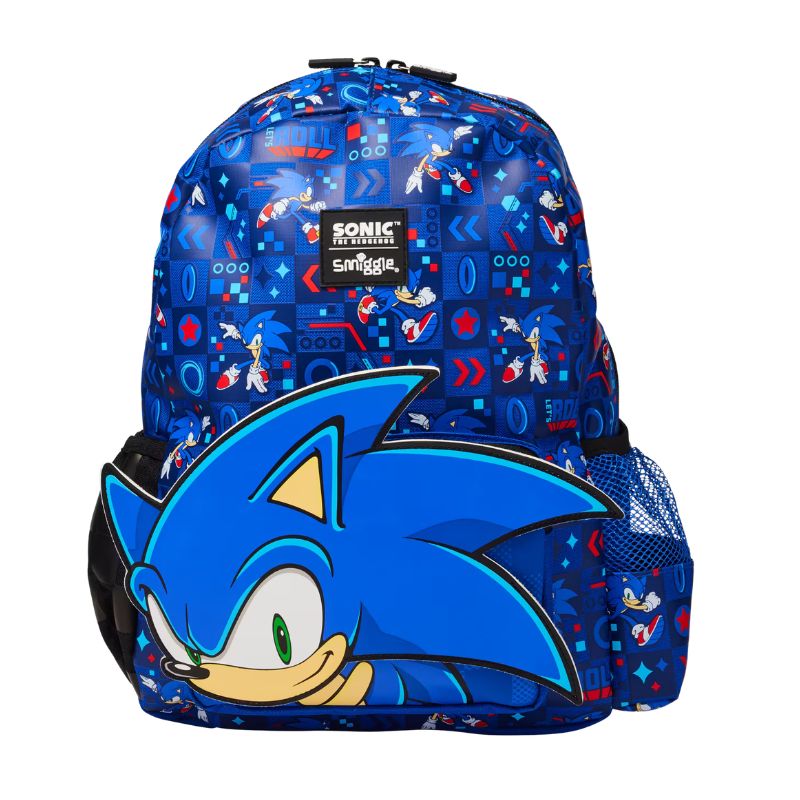 The Sonic the Hedgehog x Smiggle Junior Hoodie Backpack
