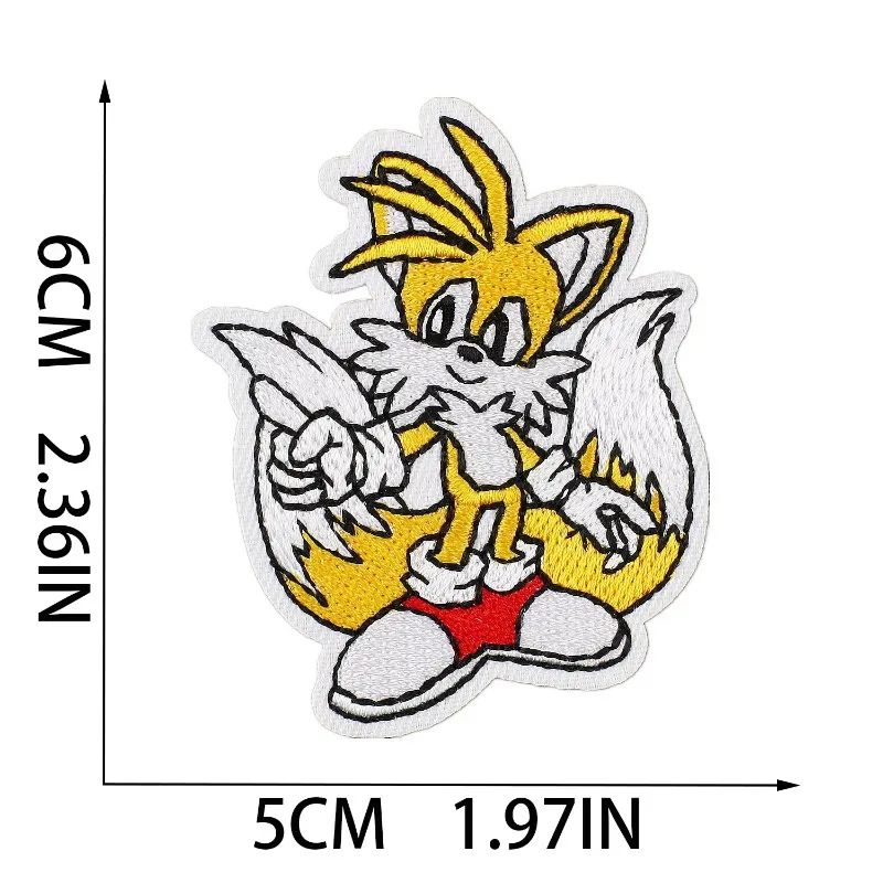 Tails the Fox Embroidered Patch