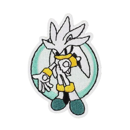 Silver the Hedgehog Circle Patch
