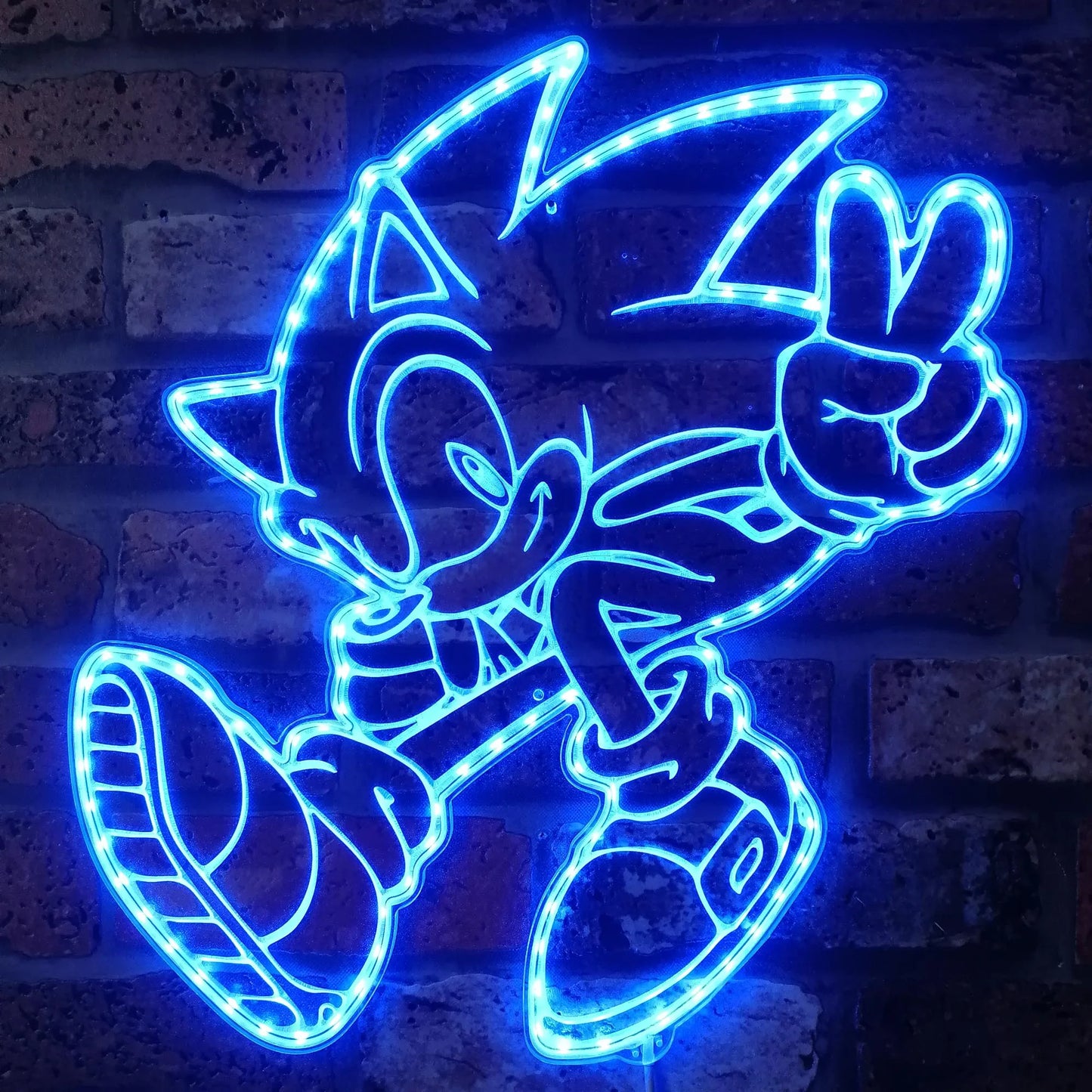 Sonic RGB Edge-Lit LED Sign – Light-Up Wall Decor