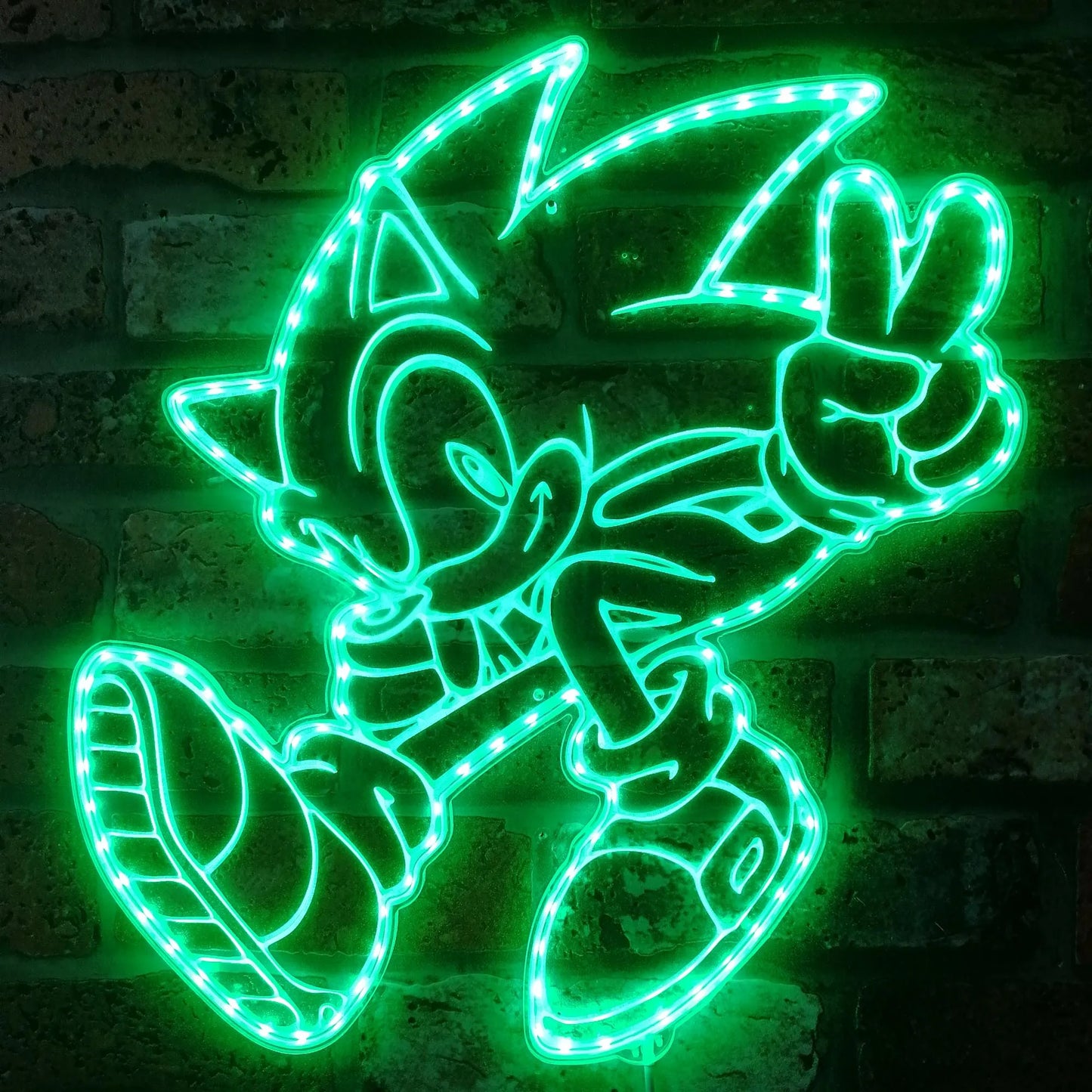 Sonic RGB Edge-Lit LED Sign – Light-Up Wall Decor